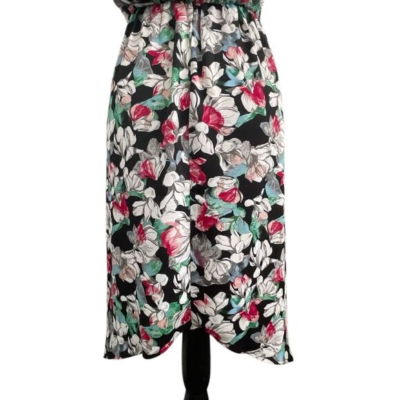 EUC BCBG MaxAzria Floral Faux Wrap Surplus Dress XS - Picture 9 of 12